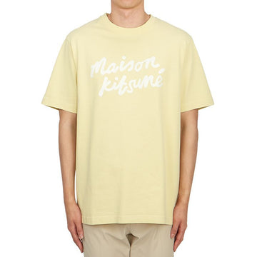 MAISON KITSUNE Handschrift Männer Kurzarm T-Shirt P712 00101KJ0118 80181342