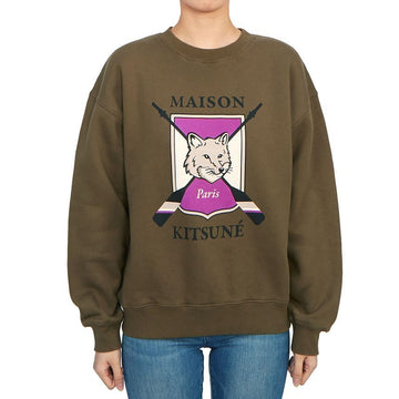 MAISON KITSUNE コレッジフォックス レディース フリース トレーナー LW00306KM0307 P360 75394637