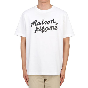 MAISON KITSUNE Handgeschriebene Herren Kurzarm-T-Shirt M186 MM00101KJ0118 79224504