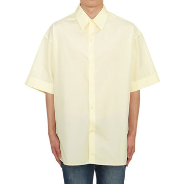 Studio Nicholson Men's Short Sleeve Shirt SORONO SNM 883 PARCHMENT 77838079