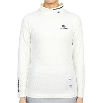 HORN GARMENT High Neck Long Sleeve Golf Shirt for Women HCW 2C AA05 OFFWHITE 42860237