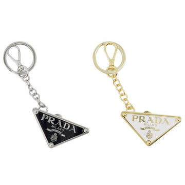 PRADA Schlüsselanhänger 1PS061 66A F0964 BIANCO/NERO 66537454