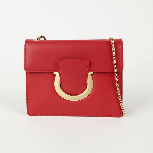 SALVATORE FERRAGAMO 21 F893 タリア チェーン ショルダー クロスバッグ 124745521