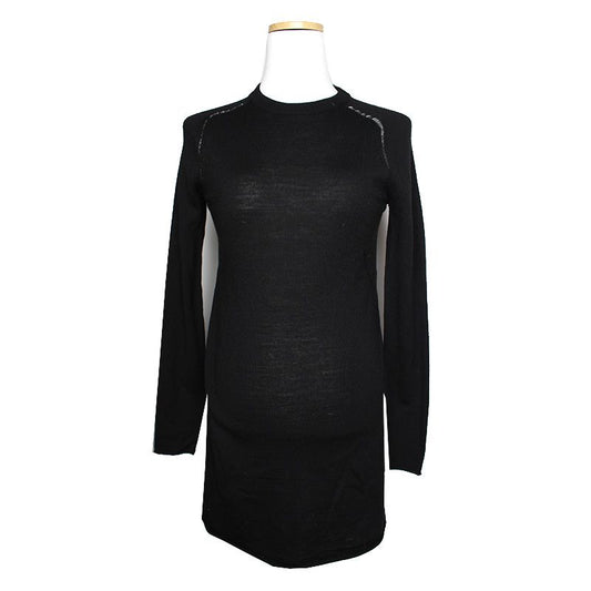 ZADIG & VOLTAIRE Schwarzes Metallisches Stern Strickkleid 44 125210867