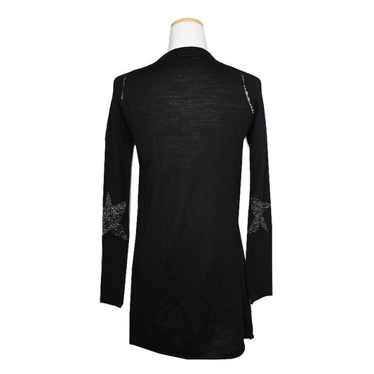 ZADIG & VOLTAIRE Schwarzes Metallisches Stern Strickkleid 44 125210867