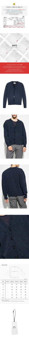 AMI UKC027 KN0016 430 Unisex Cardigan 73460497 [P]