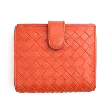 BOTTEGA VENETA ディープオレンジウェビング二つ折り財布 125218648