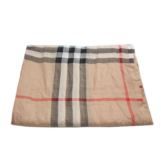 Burberry Checked Wool Silk Stole Scarf 125220922