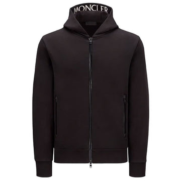 Moncler Maglia Logo Patch Cotton Hooded Zip-Up 8G00081 V8183 999 125253459