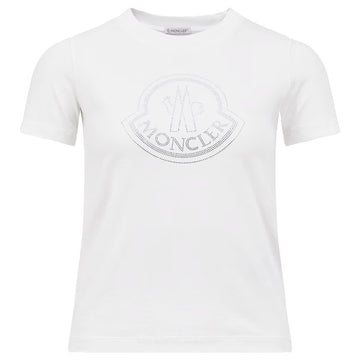Moncler Crystal Logo Cotton T-Shirt 125253480