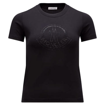 MONCLER モンクレールクリスタルロゴコットン半袖Tシャツ 8C00017 829FB 999 125253510