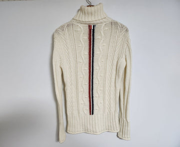 THOM BROWNE 40 Aran Kabel Damen Rollkragen Strick FKA222A 00014 125256348