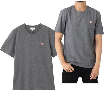 MAISON KITSUNE 25SS フォックス 半袖Tシャツ ダークグレー H170 125256626