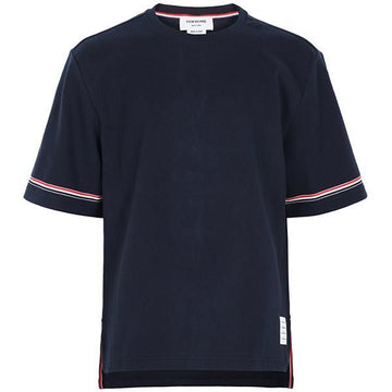 THOM BROWNE Navy Rugby RWB T-Shirt MJS282A J0199 415 125258615