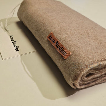 Acne Studios Skinny Scarf Muffler Oatmeal 125288156