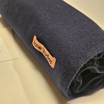 Acne Studios Skinny Scarf Muffler Navy Blue 125288161