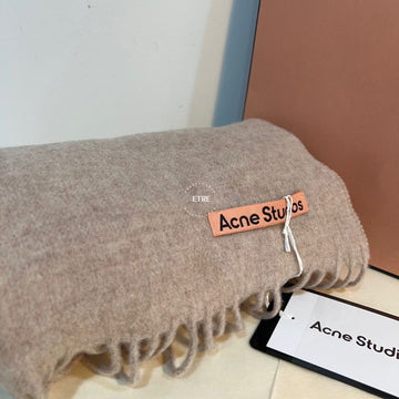 Acne Studios Narrow Scarf Muffler Oatmeal Melange 125288178