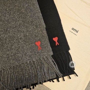 AMI Klassischer Schal mit Herzlogo 125288197