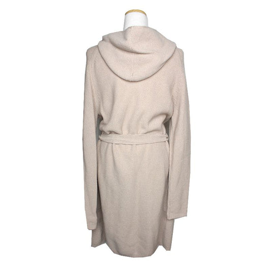 MAXMARA オートミール ベルト付き フード ニット コート 55 125290275