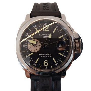 Officine Panerai PANERAI Luminor GMT Black Dial 44mm Rubber Band Diver's Watch 125327068