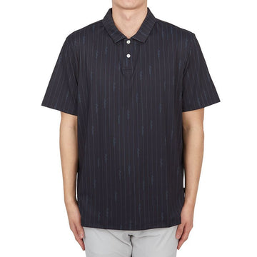 MALBON GOLF Golfbekleidung Evergreen Herren Poloshirt kurzarm ME0012 BLK CGR 125343235