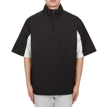 MALBON GOLF Evergreen Herren Kurzarm Anorak ME0038 BLK 125343259