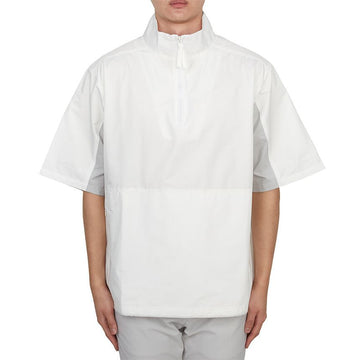 MALBON GOLF エバーグリーン メンズ 半袖 アノラック WHT ME0038 125343264