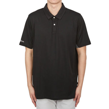 MALBON GOLF Golfbekleidung Evergreen Herren Poloshirt Kurzarm schwarz ME0043 125343275