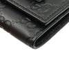 GUCCI Schwarzer GG Mikro Sima Leder Folder Schlüsselhalter / 388682 125344564 [P]