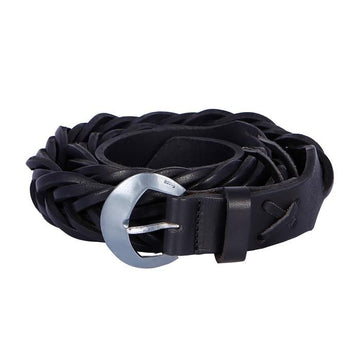 Golden Goose Refurbished G25U807 A1 Vintage Leather Weaving Belt 76532699