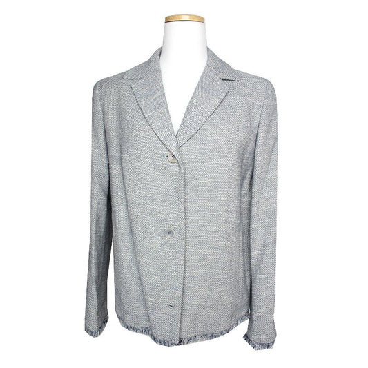 MAXMARA Studio Pale Blue Tweed Jacke 44 55 125347259