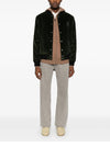 Maison Kitsune Teddy Bomber Jacket Ranger Green P391 125348978 [P]