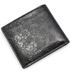 Thom Browne Black Glossy Leather Embossed Icon Bifold Wallet 125349221 [P]