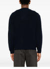 MAISON KITSUNE Bold Fox Head Patch Rib Cardigan Ink Blue NM00501KT1093 P476 125350146 [P]