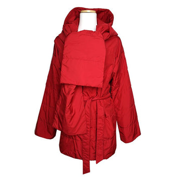 MAXMARA イントレンドリバーシブルレッドパディングジャケット 66 125350235