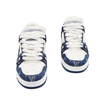 Louis Vuitton 1AAV8Q Blue LV Trainer Sneakers 4 125370075