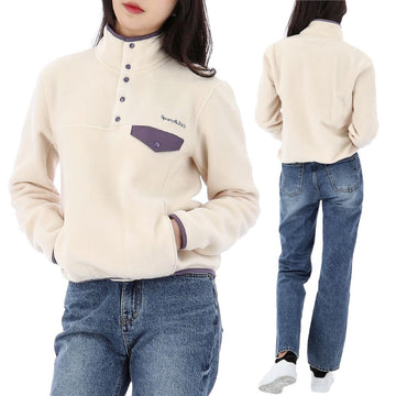 SPORTY & RICH 25SS Serife Logo Polar Fleece Sweatshirt JA047514300CR01 125404713