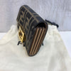 FENDI FF-Logo Stoff Baguette Kartenhalter Geldbörse 8M0416 125416859 [P]