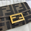 FENDI FF-Logo Stoff Baguette Kartenhalter Geldbörse 8M0416 125416859 [P]