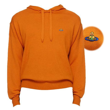 VIVIENNE WESTWOOD Woll-Hoodie mit besticktem Logo in Orange 160433177 [P]