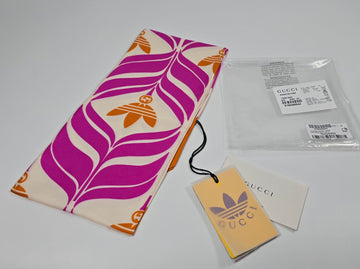GUCCI アディダス BIG FIORAS シルク スカーフ 125443773