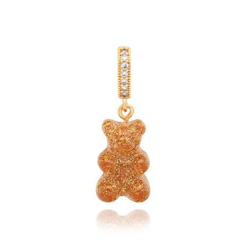 Crystal Haze Jewelry Nostalgia Bear 24K Pave Connector Charm 39019196