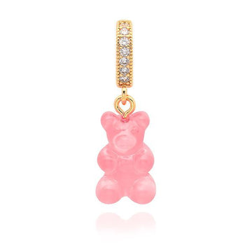 CRYSTAL HAZE JEWELRY NOSTALGIA BEAR-BUBBLEGUM-PAVE CONNECTOR - CRYSTAL HAZE 120157129