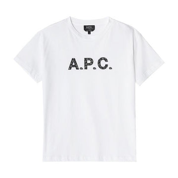 APC COEIO F26354 TAG WHITE/BLACK Women's Short Sleeve T-Shirt F26354 78790512