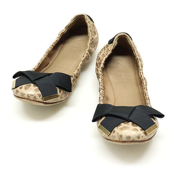 Louis Vuitton Leopard Print Ribbon Detail Dolphin Ballerina Flat Shoes 35 02718LVC 125518333
