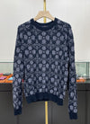 LOUIS VUITTON モノグラムフラワージャカードクルーネックニット 1A89YD 125524079 [P]