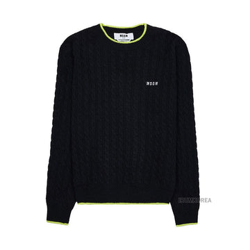 MSGM ウィメンズ ロゴ ニット トップ 3341MDM148 227790 99 35315852