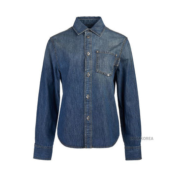 BOTTEGA VENETA Damen leichte gewaschene Denim Hemd 725747 V2JL0 4715 47414855