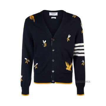 THOM BROWNE 男性用 Vネック カーディガン MKC451A Y1002 415 73910665