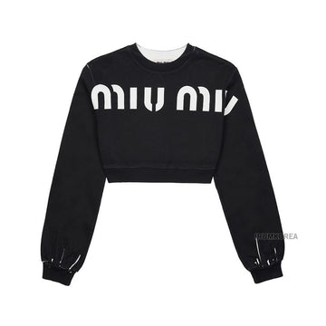 MIU MIU プリント コットン スウェット シャツ 12Y1 F0002 74791426